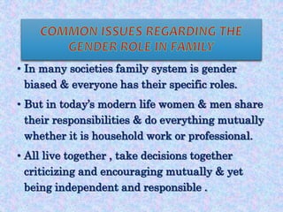 Gender Identity & Roles