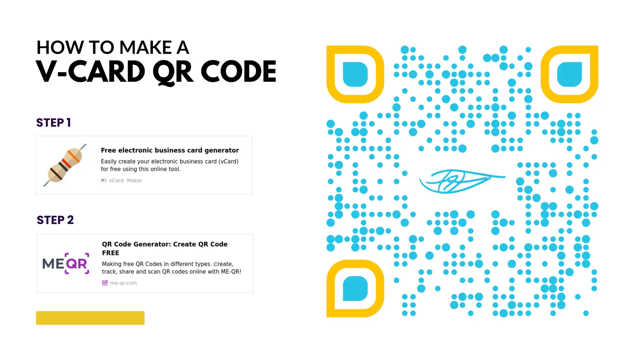 HOW TO MAKE A
V-CARD QR CODE
STEP 1
STEP 2
 