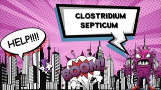 CLOSTRIDIUM
CLOSTRIDIUM
CLOSTRIDIUM
SEPTICUM
SEPTICUM
SEPTICUM
HELP!!!!
 