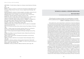 134 135
Marcadas a ferro: violência contra a mulher, uma visão multidisciplinar
LLLLLECTURASECTURASECTURASECTURASECTURAS DEDEDEDEDE LALALALALA VIOLENCIAVIOLENCIAVIOLENCIAVIOLENCIAVIOLENCIA::::: LALALALALA TENTACIÓNTENTACIÓNTENTACIÓNTENTACIÓNTENTACIÓN CONTRACULTURALCONTRACULTURALCONTRACULTURALCONTRACULTURALCONTRACULTURAL
Márcia Castillo-MartínMárcia Castillo-MartínMárcia Castillo-MartínMárcia Castillo-MartínMárcia Castillo-Martín
INSTITUT UNIVERSITARI D’ESTUDIS DE LA DONA. UNIVERSITAT DE VALÈNCIA, ESPANHA.
“El Pato Donald en los dibujos animados, como los desdichados en la realidad,
recibe sus golpes para que los espectadores aprendan a habituarse a los suyos.”
(ADORNO, T. & HORKHEIMER, M. Dialéctica de la Ilustración)
Como sabemos hoy, y denunciaban Adorno y Horkheimer a finales de la década de
los cincuenta, las estructuras que sustentan la dominación y la exclusión resultan de
la reproducción continuada, histórica, a cargo de los discursos que conforman la cultura,
de ideologías y estereotipos frecuentemente inconscientes. En el seno de ésta los
discursos no pueden por tanto seren inocentes, como hace tiempo que el feminismo
nos ha enseñado. “Leer con sospecha”, preguntarnos por las motivaciones y efectos de
los discursos públicos, sean literarios, artísticos o de masas, sigue siendo un ejercicio
imprescindible para desvelar el metatexto que condicionará irremediablemente nuestra
identidad social. Los discursos públicos cooperan de manera muy sutil para dar forma
a los imaginarios que sustentan la dominación simbólica. Para Pierre Bourdieu, ésta
no se reproduce en la lógica pura de las conciencias sino en los hábitos, es un trabajo
al que contribuyen, además de unos agentes singulares, unas instituciones entre las
que Bourdieu señala la familia, la iglesia, la escuela, el estado.....
Sin embargo, actualmente, los discursos institucionales han asumido, en la mayoría
de las sociedades occidentales, los valores democráticos e igualitaristas y son,
paradójicamente, aquellos que se pretenden contraculturales los que con frecuencia
explotan con fines artísticos la violencia, la misoginia o la permanente perpetuación
del carácter simbólico de la mujer como objeto artístico percibido.
A mi modo de ver, en la sociedad occidental postmoderna, y en este sentido también
postmoral, irrumpen toda una serie de nuevos discursos, que dan lugar a una especie
de pedagogía social contemporánea cuya enorme influencia en los imaginarios es
mayor que la de la familia, la iglesia, la escuela o el estado. El cine y su
instrumentalización más o menos irónica de la violencia – Átame o Kika de Pedro
Almodóvar o las películas de Tarantino–, la música y los videoclips, los cómics, la moda
y su escenografía publicitaria, la prensa juvenil y la mal llamada “femenina”, cierta
literatura más o menos marginal y otros discursos de masas conforman una suerte de
LORITE MENA, J. El orden femenino. Origen de un simulacro cultural. Barcelona: Anthropos,
1987,
Malson, 1995.
MARKUS, H., Hamill, R., & Sentis, K. P. Thinking Fat: Self-Schemas for Body Weight and the
Processing of Weight Relevant Information. Journal of Applied Social Psychology, 1987,
17, 1, 50-71.
MARTÍNEZ BENLLOCH, I. & Bonilla, A. Sistema sexo/género, identidades y construcción de la
subjetividad. Valencia. PUV (Publicaciones de la Universitat de Valencia), 2000
ROSALDO, M. Mujer, cultura y sociedad: una visión teórica in: Harris y Young (comp.)
Antropología y feminismo. Barcelona: Anagrama, 1979. pp.153-180.
RUBIN, G. The traffic in women: Notes on the Political Economy of sex in: REITER, R. (ed.).
Toward an Anthropology of Women. New York: Monthly Review Press, 1975.
RUSSO, N. F., & Green, B. L. Women and Mental Health in:. DENMARK, F. L. & PALUDI, M. A.
(eds.). Psychology of Women. Westwood. Greenwood Press, 1993. pp. 379-436.
SALTZMAN, J. Gender Equity. An Integrated Theory of Stability and Change. Sage
Publications, 1989. Traduc. castellana. Madrid: Cátedra.1992.
SANDAY, P.R. Poder femenino y dominio masculino. Sobre los orígenes de la desigualdad
sexual. Barcelona: Mitre, 1981.
SCOTT, J. W. A Feminist and History. Oxford: Oxford University Press. Reading in Feminism,
1996.
SPENCE, J. T. Gender-related traits and gender odeology: Evidence for a multifactorial
theory. Journal of Personality and Social Psychology, 1993, 4, 4, 624-635.
TAJFEL, H. Human groups and social categories. Cambridge: Cambridge University Press,
1981.
TERMAN, L. M., & Miles, C. C. Sex and Personality. Studies in Masculinity and Femininity.
New York: McGraw-Hill, 1936.
TUBERT, S. Deseo y representación. Convergencias de psicoanálisis y teoría feminista.
Madrid: Síntesis, 2001.
UNGER, R. K. Toward a redefinition of sex and gender. American Psychologist, 1979, 5,
1085-1094.
VELÁSQUEZ, S. Violencias cotidianas, violencia de género. Buenos Aires: Paidós, 2003.
WEST, C. y Zimerman, D. Doing gender in: LORBER, J. & S. Farrell, The social construction of
gender. London: Sage Publication, 1991.
WOODWARD, K. Identity and difference: Media and identities. London: Sage, 1997.
 