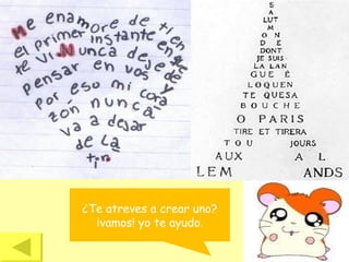 ¿Te atreves a crear uno?
¡vamos! yo te ayudo.
 