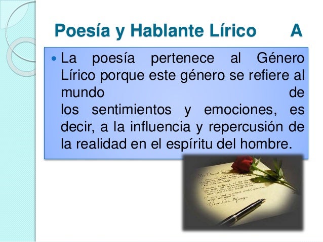 Género lírico
