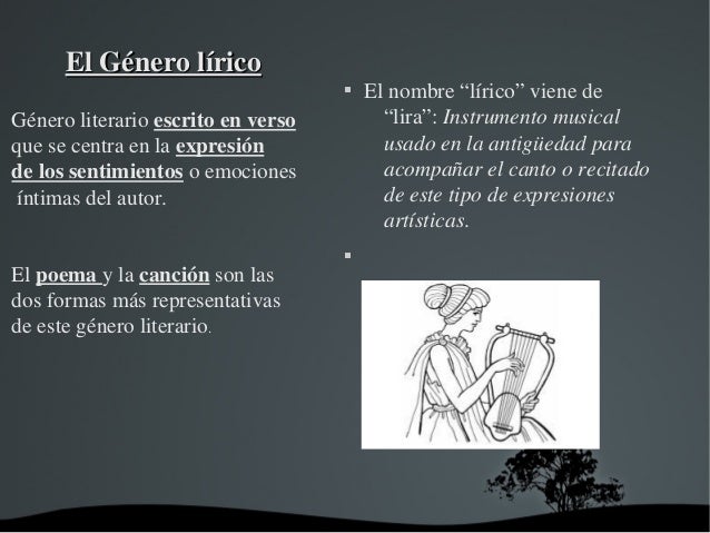 Género lírico