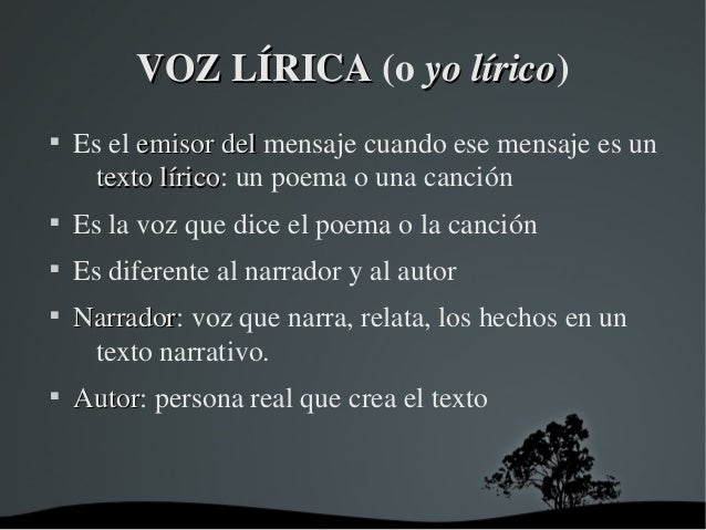 Género lírico
