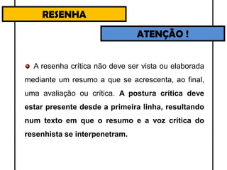 Leitura e Produção textual: Gênero Resenha.pdf