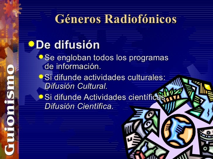 Géneros Radiofónicos