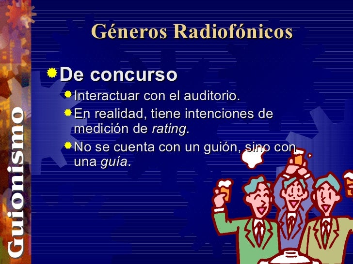 Géneros Radiofónicos