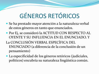 RIQUEZA Y DIVERSIDAD DE LOS GÉNEROS DISCURSIVOS Es Inmensa. Las posibilidades de la actividad humana son inagotables.En cada esfera de la praxis existe todo un repertorio de géneros discursivos que se diferencia y crece a medida que se desarrolla y se complica la esfera misma.Extrema heterogeneidad de los géneros discursivos (orales y escritos).Diversidad funcional. 