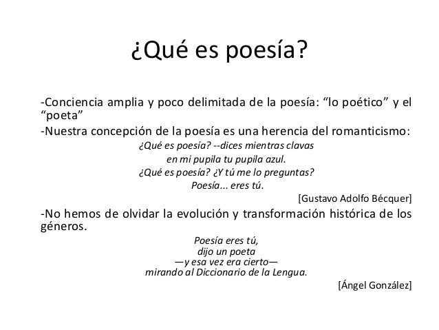 Géneros literarios poesía