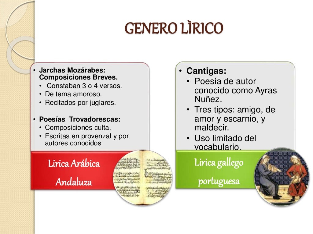 Géneros literarios de la literatura medieval
