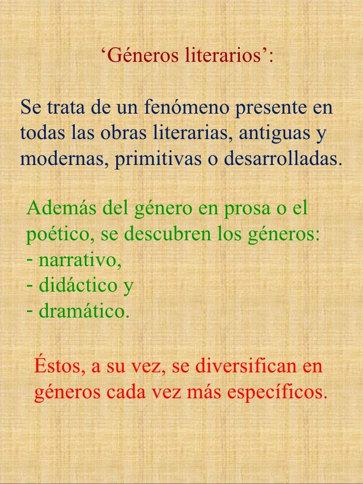 Los Generos Literarios De La Biblia