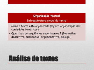 Análise de textos