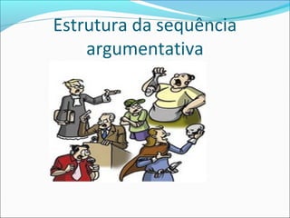 Estrutura da sequência
argumentativa
 