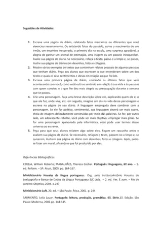 Gênero Textual Diário