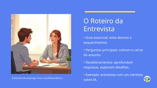 Gênero textual entrevista e suas principais características | PPTX