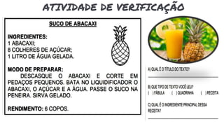 ATIVIDADE DE VERIFICAÇÃO
 