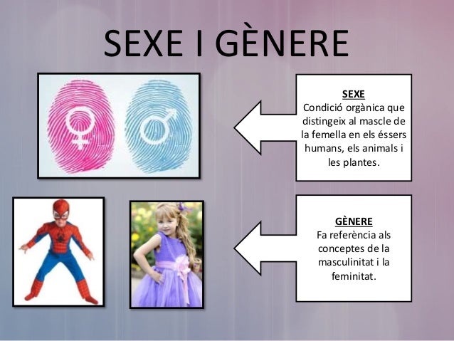Resultado de imagen de sexe i genere