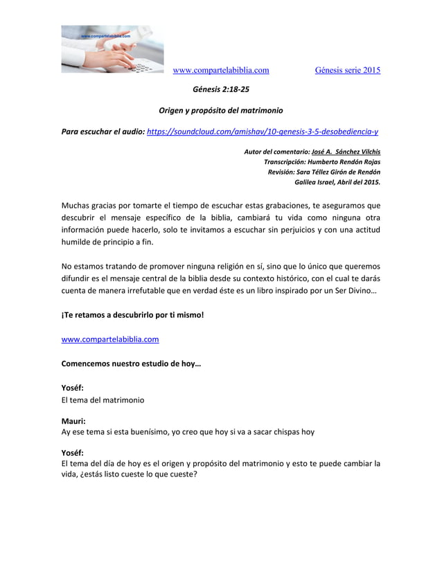 G nesis 2 18 25 Origen Y Prop sito Del Matrimonio Serie 2015 PDF g-nesis-2-18-25-origen-y-prop-sito-del-matrimonio-serie-2015-pdf
