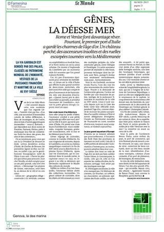 Genova, la dea marina
04-NOV-2015
foglio 1 / 3
pagina 21
Servizio Stampa e Comunicazione Istituzionale
 