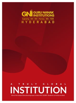 A T R U L Y G L O B A L
INSTITUTIONOne of the largest Educational groups in India with 10,000+ Students currently enrolled
 