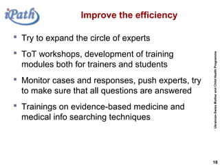 iPath Telemedicine Platform and Experience of Its Implementation in ...