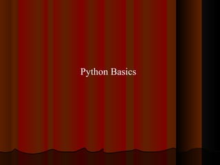 Python Basics 