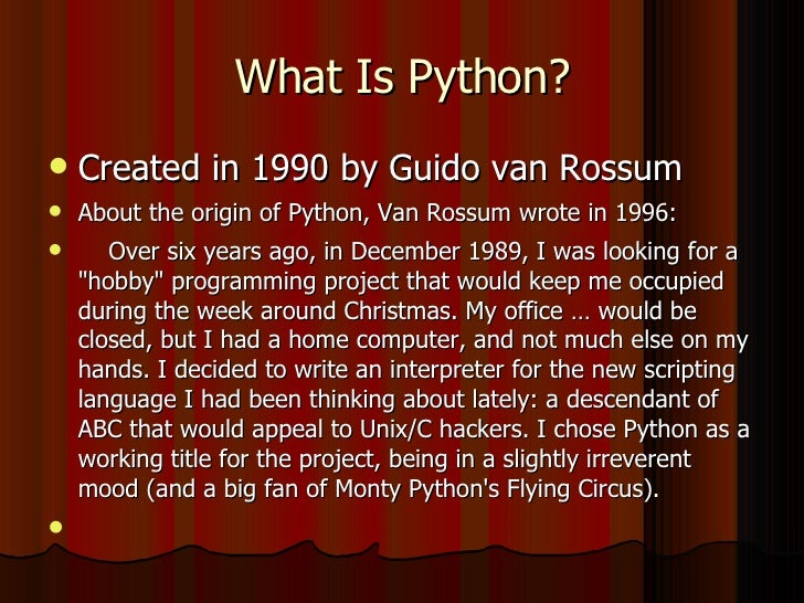 Python Presentation
