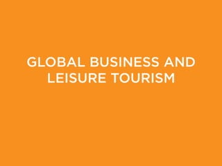 GLOBAL BUSINESS AND 
LEISURE TOURISM 
 