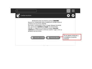 Si se desea continuar y
completar el cambio,
reiniciar.
De lo contrario, cancelar.
 