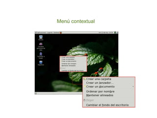 Menú contextual
 