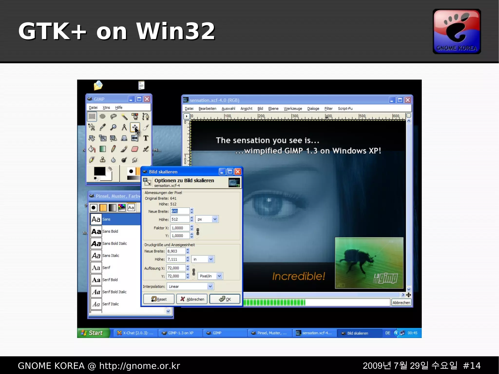 GTK+ on Win32 