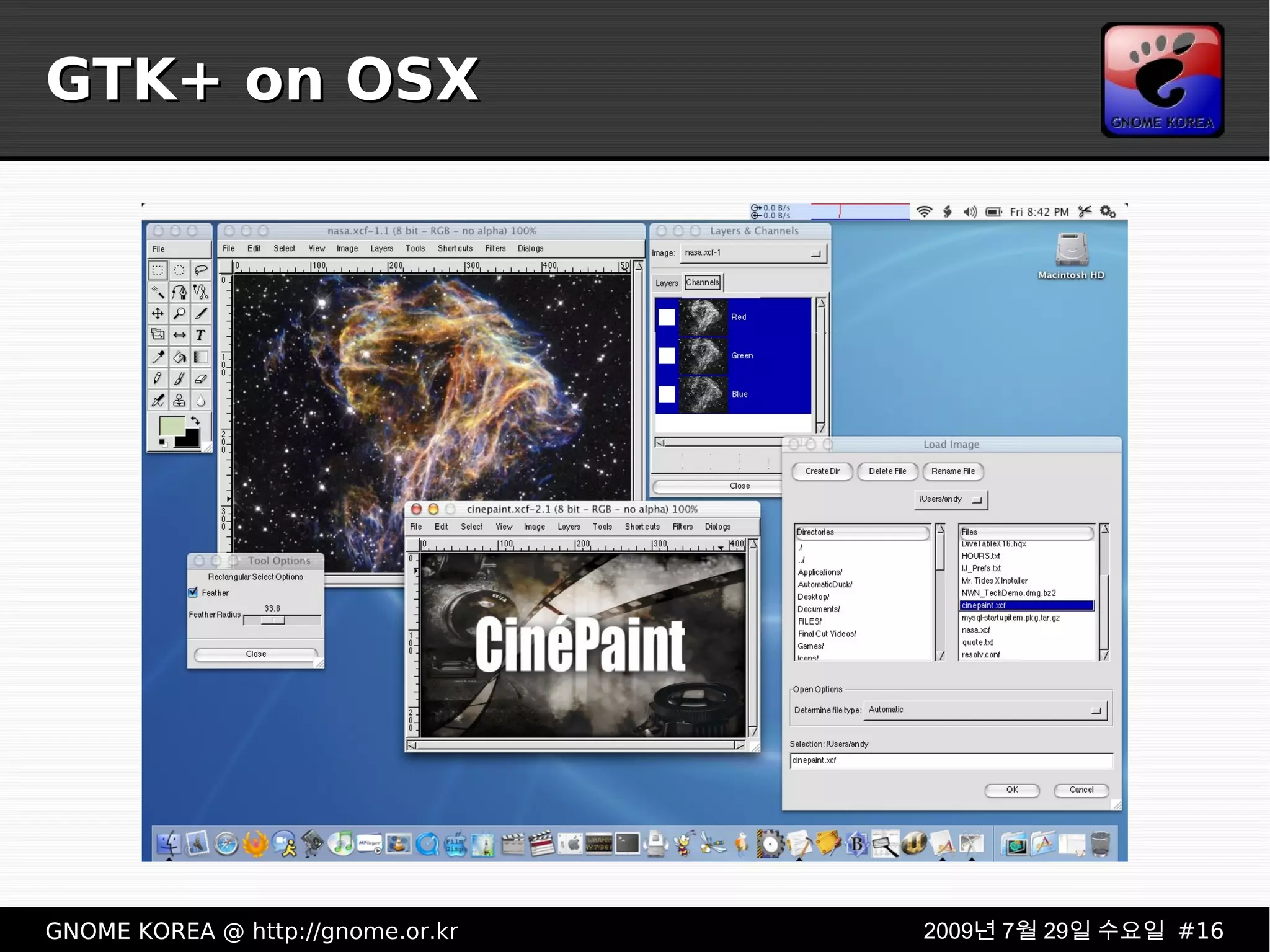 GTK+ on OSX 