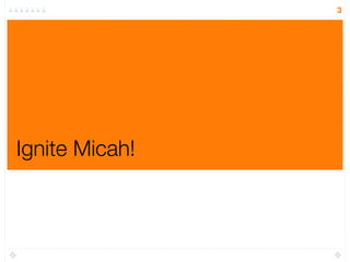 3




Ignite Micah!
 