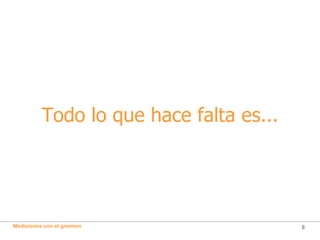 Todo lo que hace falta es... 