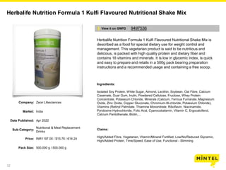 32
Herbalife Nutrition Formula 1 Kulfi Flavoured Nutritional Shake Mix
Herbalife Nutrition Formula 1 Kulfi Flavoured Nutri...