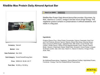 39
RiteBite Max Protein Daily Almond Apricot Bar
RiteBite Max Protein Daily Almond Apricot Bar provides 10g protein, 5g
fi...