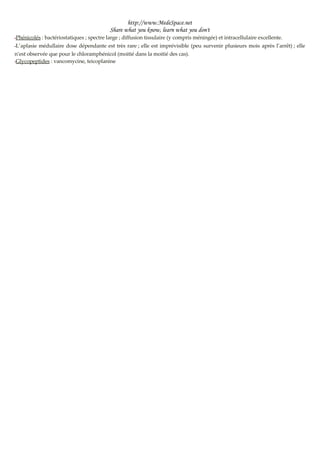 Généralités en maladie infectieuses