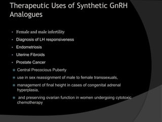 Gn rh analogues in gynaecology | PPTX