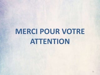 MERCI POUR VOTRE
ATTENTION
31
 