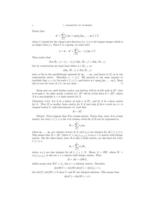 Integer Geometry Gnt lecture notes (1) | PDF