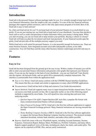Gnucash Guide | PDF