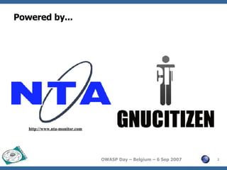 Powered by... http://www.nta-monitor.com 