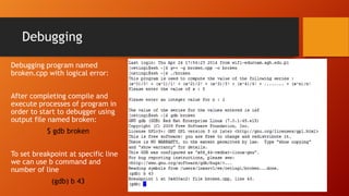 Gnu debugger | PPTX