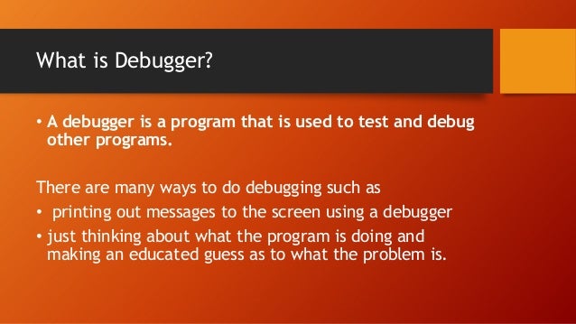 What Is Debugger