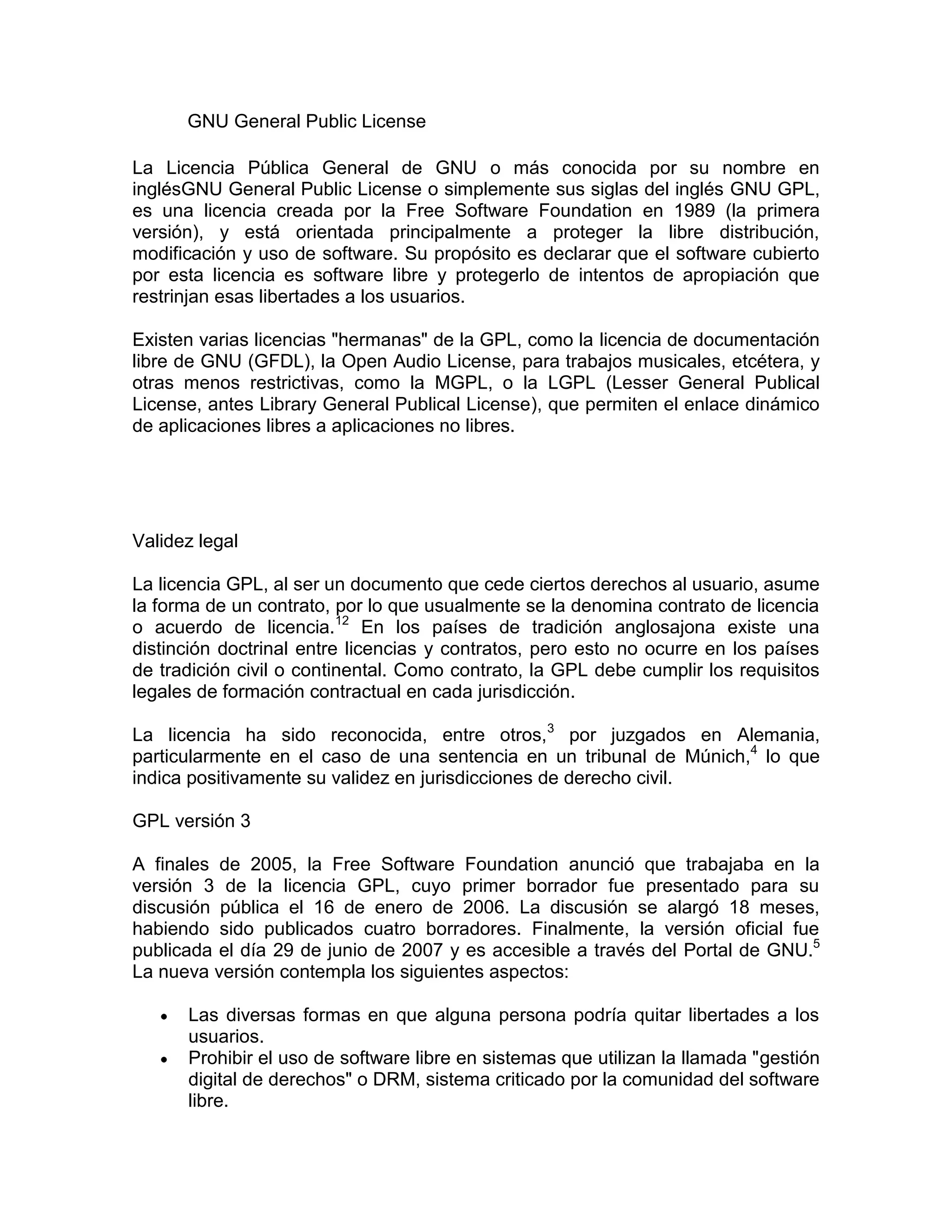 Gnu general public license PDF