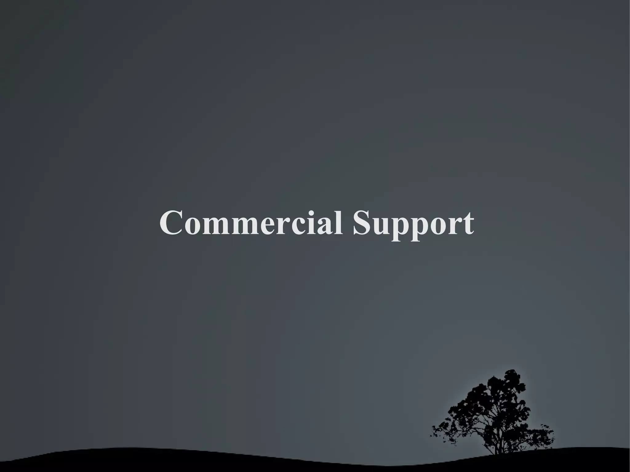 Commercial Support 