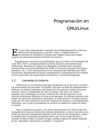Gnu linux programacion-de-sistemas | PDF
