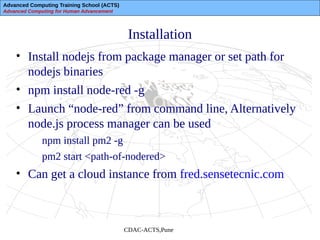 Kickstarting IOT using NodeRED | PDF