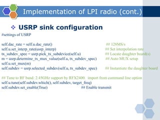  Base Class of GNU radio blockThe prototype of GNU radio block1) gr_sync_block()37101679