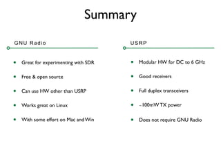 Gnu Radio and the Universal Software Radio Peripheral | KEY